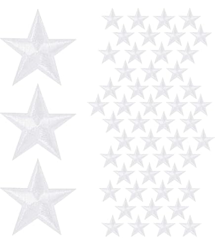 stella cadente stella - Toppe termoadesive Patch Toppa ricamate, misura: 7 x 4,6 cm