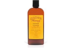‎LEATHER HONEY Leather Honey Środek do Czyszczenia Skóry Premium, do Odzieży Winylowej i Skórzanej, Mebli, Wnętrz Samochodów, Butów i Galanterii, Nie Trzeba Rozcieńczać, Gotowy do Użycia, Butelka Pojemności 236 ml