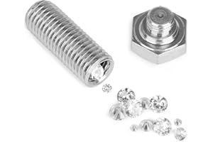 MYMEALIVOS Fake Bolt Diversion Safe-Hidden Valuable Items,Cash or Jewelry，Metal Screw Shape Storage Containers-Sliver