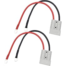 Connettore Batteria Anderson 50A 600V Con Cavo 10AWG - Sgancio Rapido Per Veicoli Elettrici, Pannelli Solari, Carrelli Elevatori