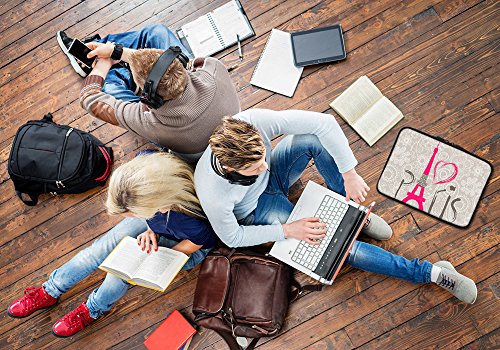 PEDEA Design Schutzhülle Notebook Tasche bis 17,3 Zoll (43,9cm) mit Design Mauspad, Paris 2 - 8