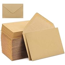 100 Buste Kraft Vintage 12.5x17.5cm - Carta 80g/m² Per Inviti, Compleanni, Matrimoni - Foto 2
