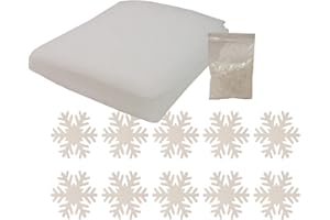 HEITMANN DECO Zestaw śniegu – dekoracyjne płatki śniegu, sztuczny śnieg w proszku, koc z waty śnieżnej – dekoracja zimowa – dekoracja bożonarodzeniowa