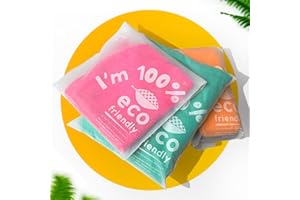 Simplelifeco UK Carbon Neutral Compostable Packaging Bags | 100% Eco Friendly, Biodegradable Peel & Seal Poly Bags for Clothes, Size: 10 x 12” (25 x 30 cm) + Lip | Pack of 100
