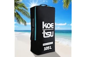 SPEPROECO Paddle Board Rucksack, 80L/105L Water Resistant Oxford Standing Boat Bag for Sup, Surfing, Kayak