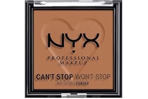 NYX Professional Makeup Poudre Matifiante Can't Stop Won't Stop Mattfying Powder, Fini Mat, Mocha