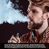 Elektrische Zigaretten Starterset，Dampfer, E-Shishas mit Top Nachfüllung(Maximal 2mL) mit Mehrfarben-Licht, 0,25 Ohm auswechselbare Zerstäuber, einstellbare Leistung (30W-50W), 1500mAh Akku (E-Flüssigkeit nicht inbegriffen), E-Zigarette ohne Nikotin(schwarz).Deutsche Bedienungsanleitung - 