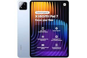 ‎XIAOMI XIAOMI Pad 7 Tablet, 11.2 Zoll, 8+256GB, Blau, 3.2K 144Hz Display, Snapdragon 7+ Gen 3, 8850mAh Akku, 45W TurboCharge, HyperAI, Quad-Lautsprecher, Nahtloses Desktop-ähnliches Erlebnis