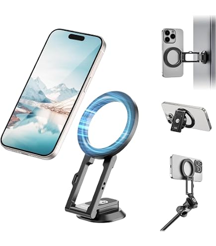 ULANZI Trépied Magnétique Pour Téléphone Portable, Perche à Selfie Avec