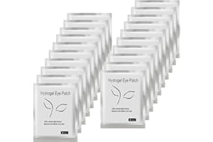 YUKNEES 100 Paar Wimpernverlängerung Augenpads,Eye Gel Pads Wimpernverlängerung Pad Fusselfrei Gel Augenpads Wimpernpads Eye Gel Patches for Eyelash Extensions