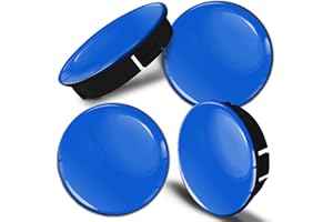 SkinoEu® 4 x 60mm Coprimozzi Coprimozzo Universale Copricerchi Tappi per Ruote Tappi di Cerchioni Tappi di Copertura Senza Logo Blu C 8