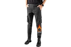 RE&X JEANS COUTURE Pantaloni Cargo Uomo Pantaloni da Lavoro Uomo Cargo Moto Invernali Impermeabili Uomo Pantaloni