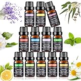 aceites para aromaterapia just ❤Juego de Regalo de Fragancia Perfecta - Bellamente envuelto en un hermoso juego de regalo, es la mejor opción para Navidad, cumpleaños, aniversario, día festivo, día del padre, día de la madre, día de San Valentín como regalo o como una forma de expresar gratitud a personas especiales.