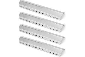 GFTIME 30 to 72cm Adjustable Heat Plate for Outback, Charbroil, Cosmogrill, Brinkmann, Kerkley, Mastercook, Landmann, Universal Stainless Steel Flame Tamer spare parts for Most BBQ grills, 4 Pack