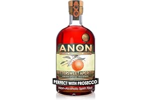 ANON Bittersweet Aperitif, Non-Alcoholic Spirit, Aperol Alternative, Perfect for Cocktails, 70cl