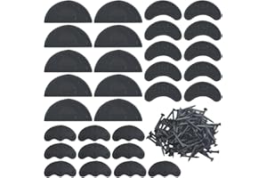 TOVOT 30 Stück Reparatur Pads mit Nägeln Kunststoff-Schuhsohlen Reparatur Platten für Schuhe Schutz der Schuhsohlen(3 Größen)