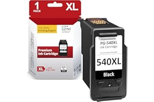 Inkwood PG-540XL Remplacement pour Canon Cartouche 540 XL Noir, PG-540 Compatibles pour Canon PIXMA MX475 MG3650 MG3550 MG4250 TS5150 TS5151 Imprimante (1 Noir)