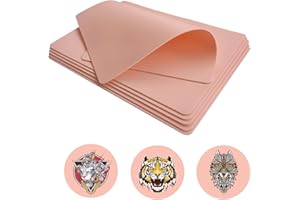 PIXESTT Piel Sintetica Tatuaje, Piel de Tatuaje de Doble Cara para el Kit de Tatuajes, La Piel Sintética Profesional es Adecuada para Práctica-14,5 cm * 19 cm * 1,5mm (5 Piezas)