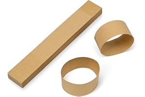 L LIKED 100 Blank Kraft Banknotes Bands for Cash, Self Adhesive Currency Straps, 192 x 32mm Bill Wrappers