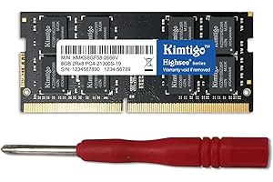 Kimtigo DDR4 8GB Laptop Ram 2666MHz PC4-21300 Unbuffered SODIMM memoria per Notebook 260Pin 1x8GB (8GB)