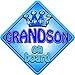 TROPHY GRANDSON Non Personalised novelty baby on board car window sign.