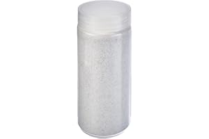 Heku 30330-01 décoratif/sable coloré blanc, 750 g, dans une boîte refermable, 750g / Körnung 0,1mm