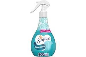 SOUPLINE - Spray Brume Anti-Plis - Défroissant Sans Repassage - Rafraîchit les Vêtements - Parfum Fleurs Blanches - Spray 300ml