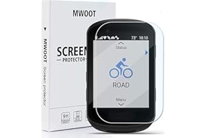 MWOOT 3Pcs Screen Protector Glass Tempered Compatible with Garmin Edge 830 530 for Screen Protection, 9H Hardness Scratch Resistant Protective Film [2.5D HD], Protective Glass Cover Accessories Set