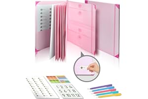 KALLAK Life Document Organizer, in Case I Go Missing Super Useful Binder, Important Document Organizer Binder for Passports, School Work, Social Security Cards, Birth Certificate (Pink)
