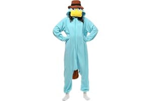 LBJR Hooded Onesies Animal Pyjamas Jumpsuit Halloween Costume Women Men