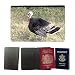 Produktbild hello-mobile Muster PU Passdecke Inhaber // M00136517 Schwarz Domestic Large Geflügel Pute // Universal passport leather cover