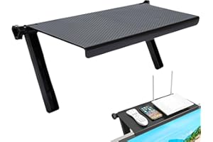 Wesoke TV Top Shelf Screen Top Storage Stand, Black Computer Monitor Top Mounting Bracket Adjustable Cable Box Mount Shelf with 13 inch/33cm Platform for Speakers, Router, Sound Bars, Game Console