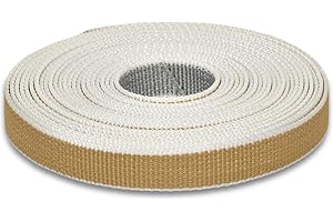 Corderie Italiane 006000020 Cintino per tapparelle, Colore Beige/Grigio, in Polipropilene, 22 mm, 7,5 mt
