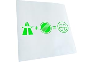 Kiwistar - Adesiva per Auto - Autostrada Freak 20 x 5 cm-Verde fluo 69 - neon verde - Scritte per camion, moto, bici, veicoli, laptop, camper, autobus - Tuning