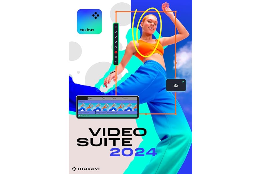 Movavi Video Suite - Licencia de 1 año | Personal | 1 Dispositivo | PC | Código de activación PC enviado por email