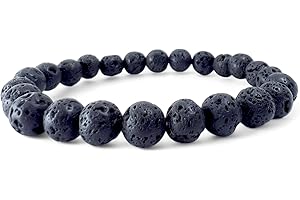 RAFFICI Gemstone Bracelet – Anxiety Relief & Chakra Balance, Adjustable Stretch Beads Bracelet with Tiger’s Eye & Mixed Stones for Well-Being, Women, Men & Teens Gift