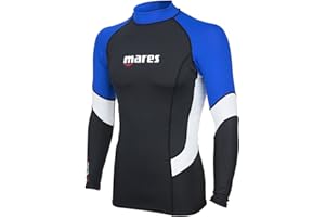 Mares Men's Trilastic L-Sleeve Rash Guard Shirt., Mens, 412551, Blue, XXX-Large