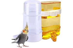 2 stycken fågelburar, vattendrickare, dispenser burmatare, automatisk fågelvattendispenser papegoja automatisk vattenmatare för små och medelstora fåglar som papegojor, parfåglar, duvor 220 ml/415 ml