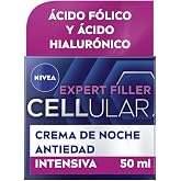 NIVEA Cellular Expert Filler - Night Cream - Anti-Wrinkle - Filling Effect 24h - With Hyaluronic Acid and Folic Acid - Anti-A