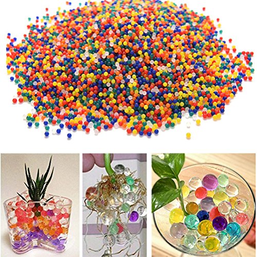 Smilucky 20 Beutel/4000PCS Wasserperlen Gelperlen Aquaperlen Deko Aqualinos Hydroperlen Für Die Bewässerung Der Pflanzen Hochzeit und Möbel Dekoration Kinder Spielzeug - 5