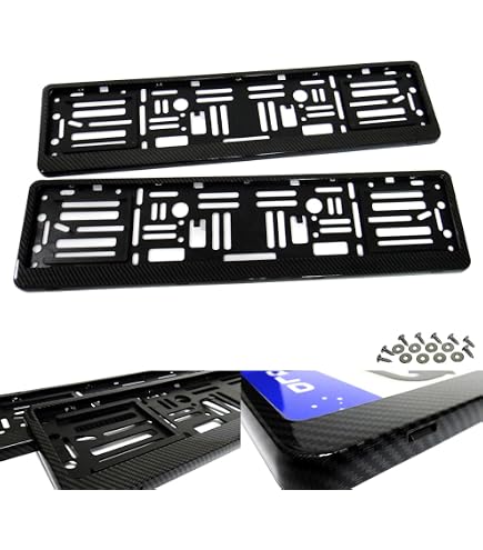 thumbnail image 2 of Genuine BMW M Performance License Plate Holders (EU Size) - 2x, Gloss Black 2 of 5