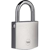 Yale Y120B/50/127/1-50mm DMU Krom Kaplamalı Asma Kilit - Y&uuml;ksek Koruma - Boron Halka - 3 Anahtar