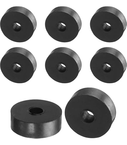 4 Distanziali Alluminio M6 Neri 1/2" OD X 1 1/4" L Per Bulloneria | Non Filettati Per Assemblaggi E Fai-da-te