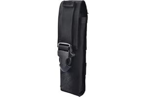 Azarxis Flashlight Pouch Holster, Tactical Molle Handheld LED Torch Holder Multifunctional Tool Carry Duty Belt Case Bag