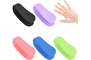 Yooyan 5 stycken skicklighets panikattacker hjälpmedel, akupressur clip, tryckpunktsklämma, massage acupressure clip, bärbar silikon stresslindring migrän relief klämma massage avslappningsverktyg