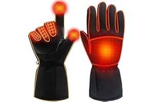 Z-YQL Beheizte Handschuhe für Herren Damen,Batterie Elektrische Heizhandschuhe Wasserdicht Touchscreen Winter Jagdhandschuhe Handwärmer für Skifahren Motorrad Wandern