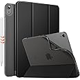 MoKo for iPad Air 11 Inch Case 7th/6th Generation M3/M2 2025/2024, iPad Air 5th/4th Gen 10.9" 2022/2020, Translucent Frosted Soft TPU Back Cover, Slim Protective Cover,Auto Wake/Sleep,Black