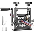 Serplex® 6 in 1 Cable Stripping Machine with Hand Crank Manual/Drill-Operated Wire Stripping Tool, 5 Channels Wire Stripper Tool for 1-17mm Dia Cable Bench Fixed Cable Stripping Tool