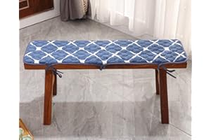 EN AyuL 2/3 Seater Bench Cushion Pads,Flannel Long Chair Seat Cushions Soft Bench Seat Cushion Pad for Garden Patio Home Indoor Outdoor (80x25cm,B)