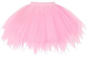 TRIWORKS Plus Size Tutu Adult Women Ballet Bubble Tulle Skirt for Dance Layered Tulle Petticoat Halloween Tutu